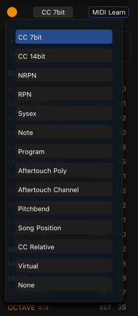 Defaults message type