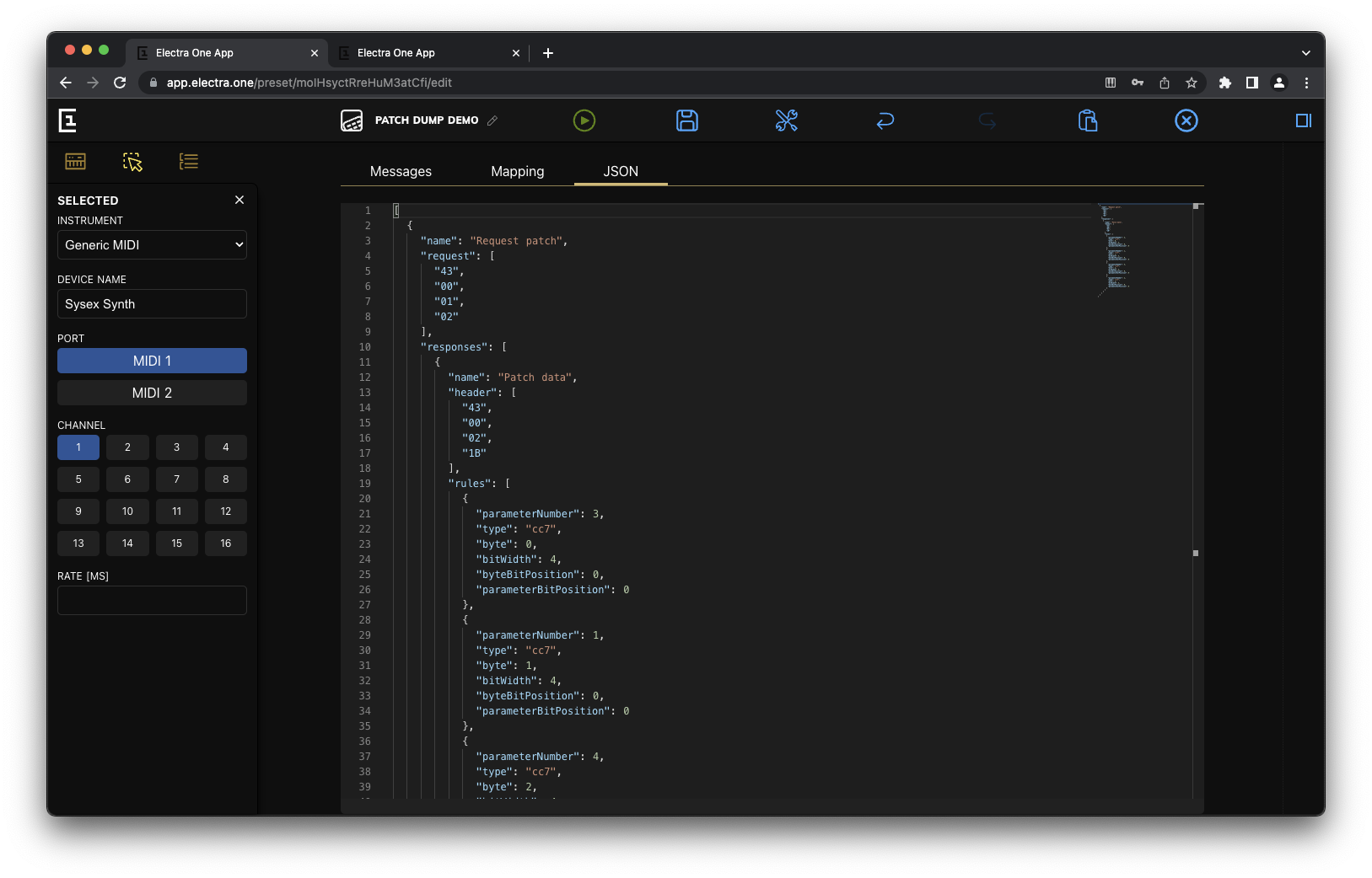 Patch Editor JSON