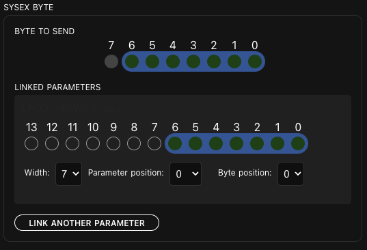 Sysex Editor value detail