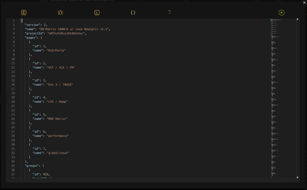 JSON editor