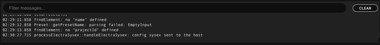 Lua editor log