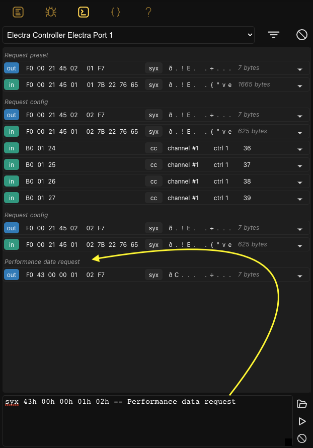 MIDI Console comment