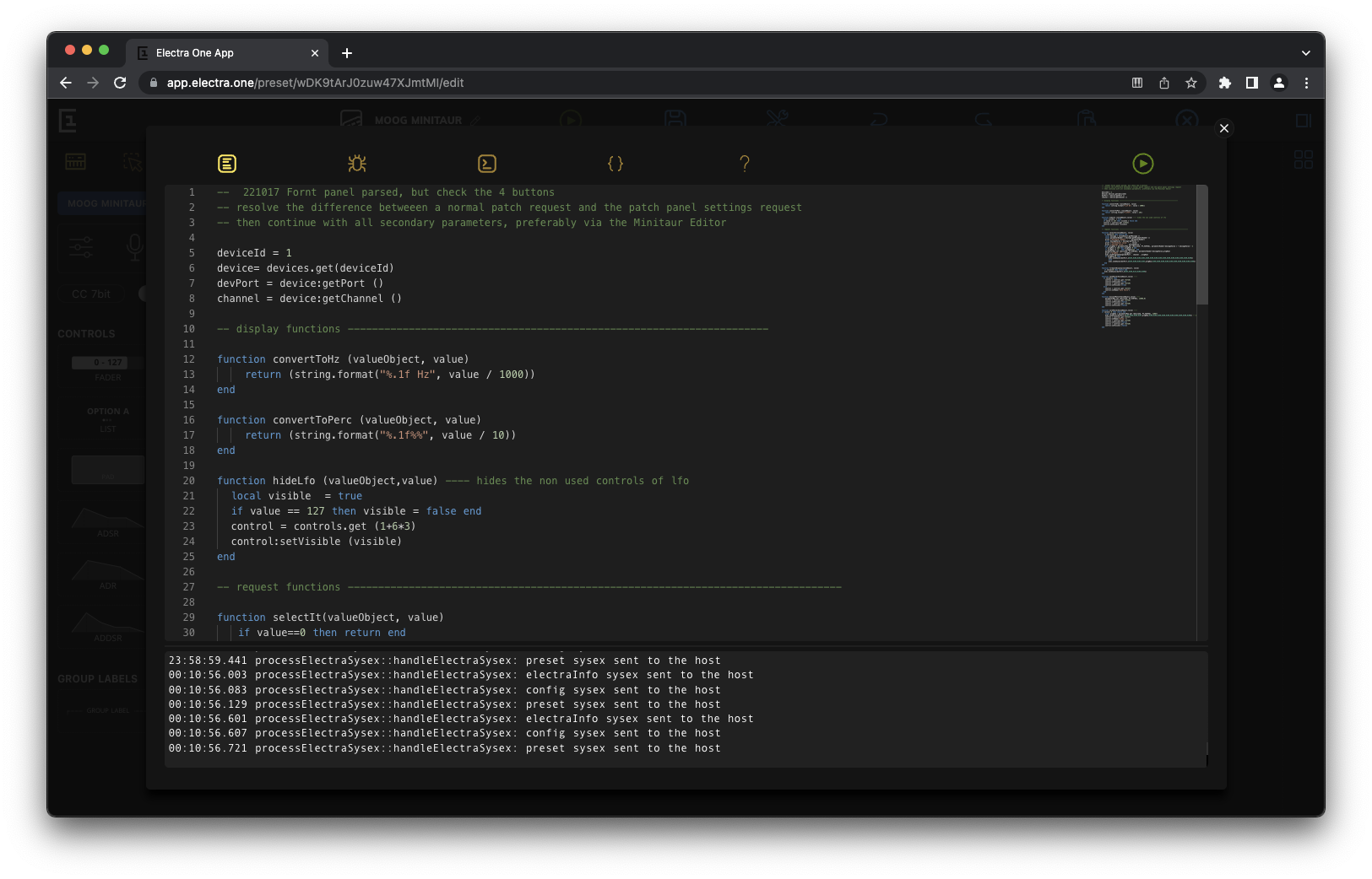 Editor toolbox