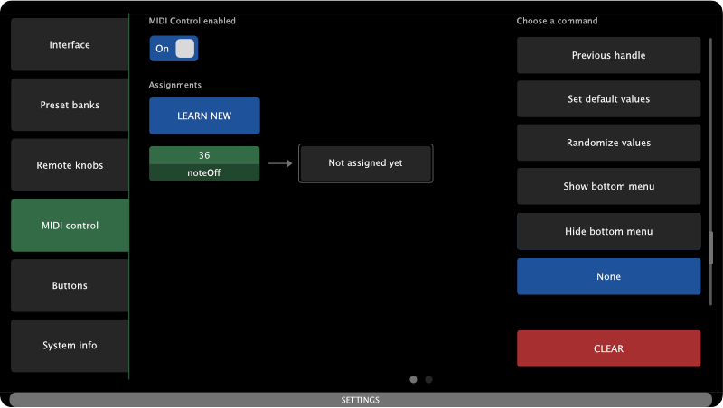 Select a command